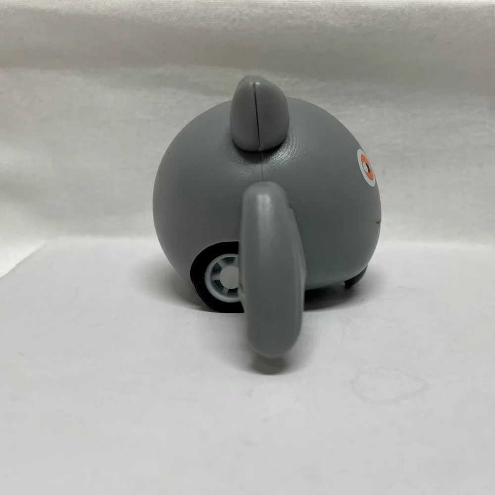 Pull Back Car Toy Halloween Vampire Bat Mini Figure Gray 2 Rubber Wheels Loose